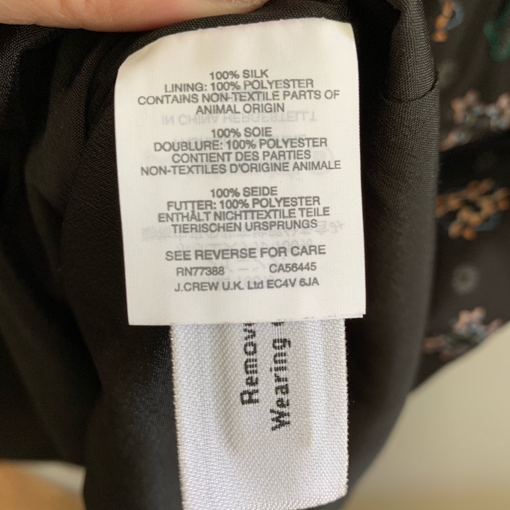 J. Crew mirrored Floral Print Silk Dress - Picture 6 of 7